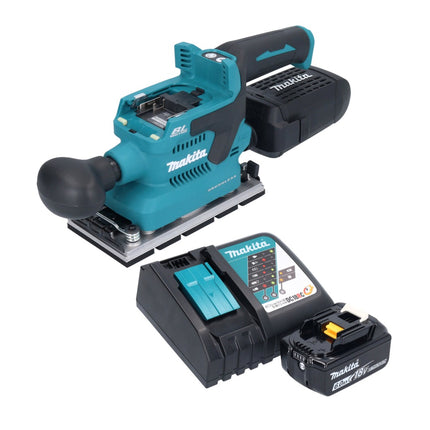 Makita DBO 381 RG1U Ponceuse vibrante sans fil 18 V 93 x 185 mm Brushless + 1x batterie 6,0 Ah + chargeur
