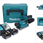 Makita DBO 381 RFJU ponceuse orbitale sans fil 18 V 93 x 185 mm sans balais + 2x batterie 3,0 Ah + chargeur + Makpac