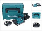 Makita DBO 381 M1JU Ponceuse vibrante sans fil 18 V 93 x 185 mm Brushless + 1x batterie 4,0 Ah + Makpac - sans chargeur