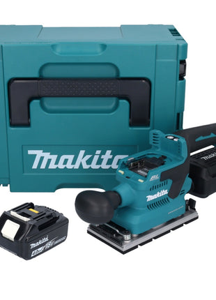 Makita DBO 381 M1JU Ponceuse vibrante sans fil 18 V 93 x 185 mm Brushless + 1x batterie 4,0 Ah + Makpac - sans chargeur