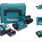 Makita DBO 381 RM1JU Ponceuse vibrante sans fil 18 V 93 x 185 mm Brushless + 1x batterie 4,0 Ah + chargeur + Makpac