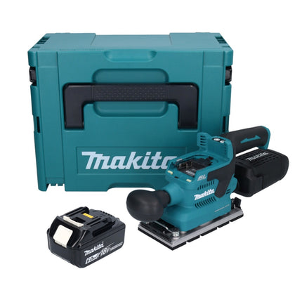 Makita DBO 381 G1JU Ponceuse vibrante sans fil 18 V 93 x 185 mm Brushless + 1x batterie 6,0 Ah + Makpac - sans chargeur