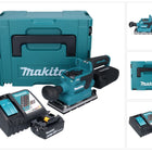 Makita DBO 381 RG1JU Ponceuse vibrante sans fil 18 V 93 x 185 mm Brushless + 1x batterie 6,0 Ah + chargeur + Makpac