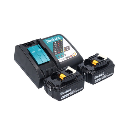 Makita DBO 381 RGJU Ponceuse vibrante sans fil 18 V 93 x 185 mm Brushless + 2x batterie 6,0 Ah + chargeur + Makpac