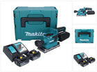 Makita DBO 381 RGJU Ponceuse vibrante sans fil 18 V 93 x 185 mm Brushless + 2x batterie 6,0 Ah + chargeur + Makpac