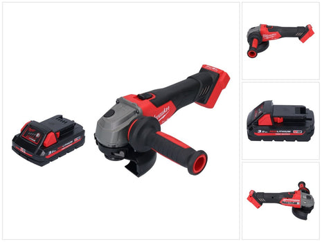 Milwaukee M18 FSAG125X-301 Akku Winkelschleifer 18 V 125 mm Brushless + 1x Akku 3,0 Ah - ohne Ladegerät