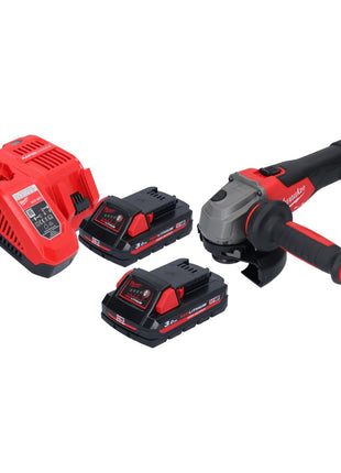 Meuleuse d'angle sur batterie Milwaukee M18 FSAG125X-302 18 V 125 mm sans balais + 2x batteries 3,0 Ah + chargeur