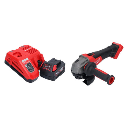 Milwaukee M18 FSAG125X-401 Meuleuse d'angle sans fil 18 V 125 mm Brushless + 1x batterie 4,0 Ah + chargeur