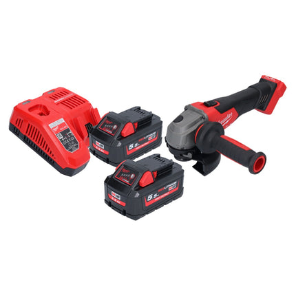 Milwaukee M18 FSAG125X-552 meuleuse d'angle sans fil 18 V 125 mm Brushless + 2x batterie 5,5 Ah + chargeur