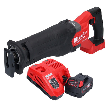 Batterie Milwaukee M18 FSZ-401 Scie sabre Recipro 18 V brushless + 1x batterie 4,0 Ah + chargeur