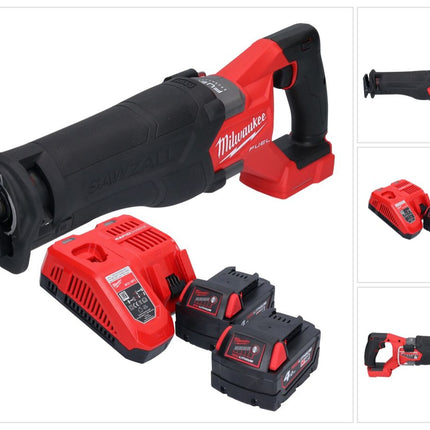 Batterie Milwaukee M18 FSZ-402 Scie sabre Recipro 18 V brushless + 2x batteries 4,0 Ah + chargeur