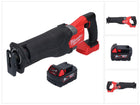 Milwaukee M18 FSZ-501 batería Sierra sable alternativa 18 V sin escobillas + 1x batería 5,0 Ah - sin cargador