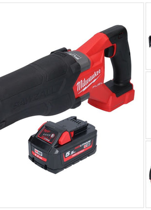 Milwaukee M18 FSZ-551 batería Sierra sable alternativa 18 V sin escobillas + 1x batería 5,5 Ah - sin cargador