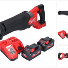 Milwaukee M18 FSZ-552 Recipro Sbelsge 18 V Brushless batterie + 2x 5,5 Ah batterie + kit chargeur