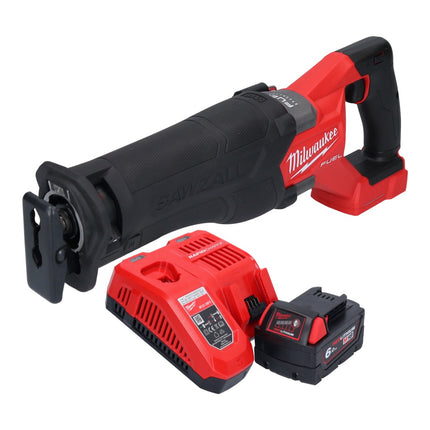 Batterie Milwaukee M18 FSZ-601 Scie sabre Recipro 18 V brushless + 1x batterie 6,0 Ah + chargeur