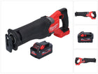 Milwaukee M18 FSZ-801 batería Sierra de sable alternativa 18 V sin escobillas + 1x batería 8,0 Ah - sin cargador