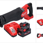 Milwaukee M18 FSZ-802 Scie sabre Recipro sans fil 18 V Brushless batterie + 2x 8.0 Ah batterie + chargeur