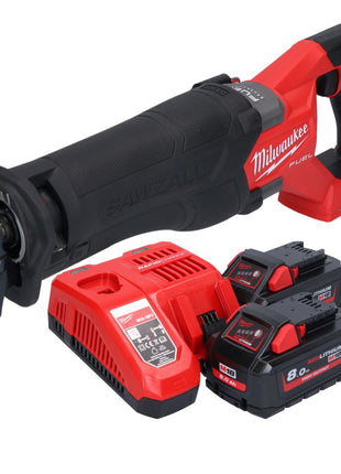 Milwaukee M18 FSZ-802 Scie sabre Recipro sans fil 18 V Brushless batterie + 2x 8.0 Ah batterie + chargeur