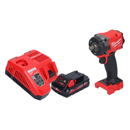 Milwaukee M18 FIW2F12-301 Clé à choc sans fil 18 V 339 Nm 1/2" Brushless + 1x batterie 3,0 Ah + chargeur