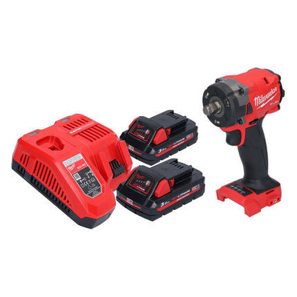 Milwaukee M18 FIW2F12-302 Clé à choc sans fil 18 V 339 Nm 1/2" Brushless + 2x batterie 3,0 Ah + chargeur