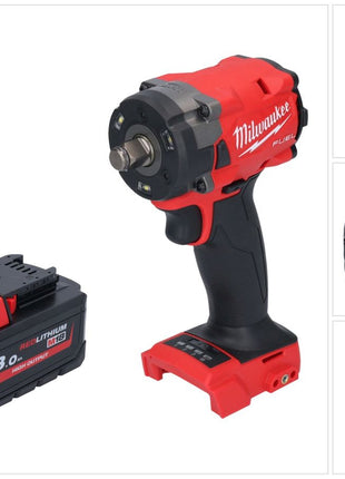 Milwaukee M18 FIW2F12-801 Akku Schlagschrauber 18 V 339 Nm 1/2" Brushless + 1x Akku 8,0 Ah - ohne Ladegerät