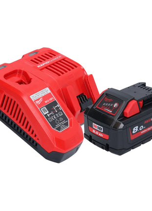 Milwaukee M18 FIW2F12-801 Akku Schlagschrauber 18 V 339 Nm 1/2" Brushless + 1x Akku 8,0 Ah + Ladegerät