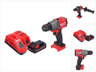 Milwaukee M18 FPD3-301 akumulatorowa wiertarko-wkrętarka udarowa 18 V 158 Nm bezszczotkowa + 1x akumulator 3,0 Ah + ładowarka