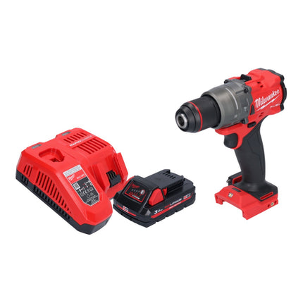 Milwaukee M18 FPD3-301 Perceuse-visseuse à percussion sans fil 18 V 158 Nm Brushless + 1x batterie 3,0 Ah + chargeur