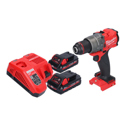 Milwaukee M18 FPD3-302 Perceuse-visseuse à percussion sans fil 18 V 158 Nm Brushless + 2x batterie 3,0 Ah + chargeur