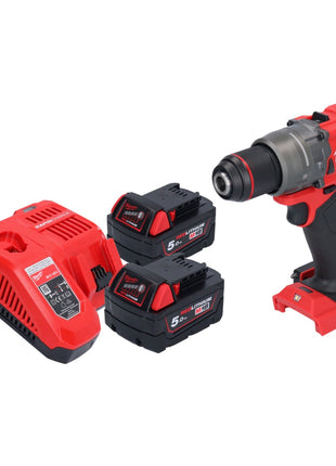 Milwaukee M18 FPD3-502 Perceuse-visseuse à percussion sans fil 18 V 158 Nm Brushless + 2x batterie 5,0 Ah + chargeur