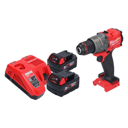 Milwaukee M18 FPD3-502 Perceuse-visseuse à percussion sans fil 18 V 158 Nm Brushless + 2x batterie 5,0 Ah + chargeur