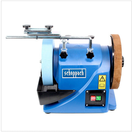 Scheppach Tiger 2000 S Nass Schleifmaschine / Schleifer 120 W + Winkellehre + Schleifvorrichtung ( 89490916 ) - Toolbrothers