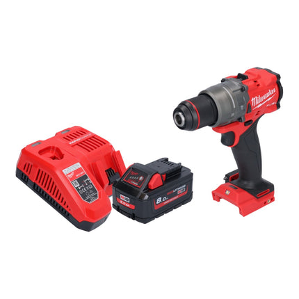 Milwaukee M18 FPD3-801 Perceuse-visseuse à percussion sans fil 18 V 158 Nm Brushless + 1x batterie 8,0 Ah + chargeur