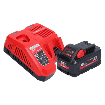 Milwaukee M18 FPD3-801 Perceuse-visseuse à percussion sans fil 18 V 158 Nm Brushless + 1x batterie 8,0 Ah + chargeur