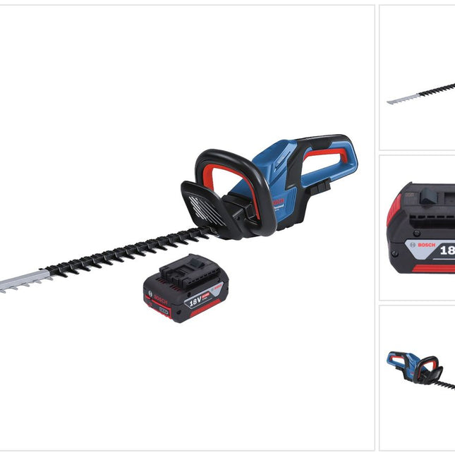 Bosch GHE 18V-60 Professional Taille-haie sans fil 18 V 60 cm Brushless + 1x batterie 4,0 Ah - sans chargeur