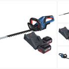 Bosch GHE 18V-60 Professional Taille-haies sans fil 18 V 60 cm Brushless + 2x batterie 4,0 Ah + chargeur