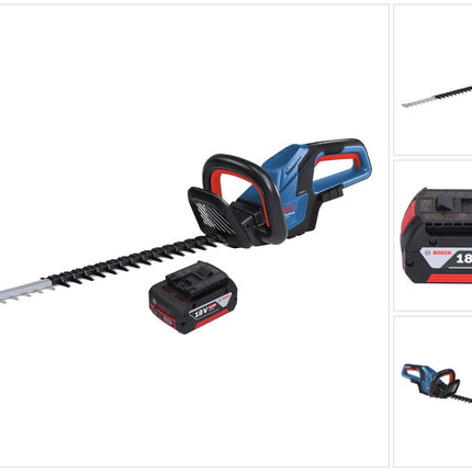 Bosch GHE 18V-60 Professional Taille-haies sans fil 18 V 60 cm Brushless + 1x batterie 5,0 Ah - sans chargeur