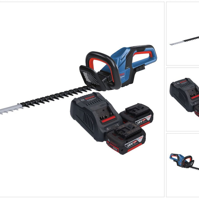 Bosch GHE 18V-60 Professional Taille-haies sans fil 18 V 60 cm Brushless + 2x batterie 5,0 Ah + chargeur