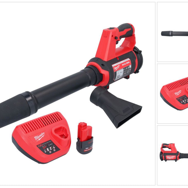 Souffleur sur batterie Milwaukee M12 BBL-251 12 V + 1x batterie 2,5 Ah + chargeur