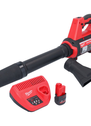 Souffleur sur batterie Milwaukee M12 BBL-251 12 V + 1x batterie 2,5 Ah + chargeur