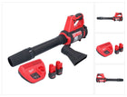 Souffleur à batterie Milwaukee M12 BBL-252 12 V + 2x batteries 2,5 Ah + chargeur