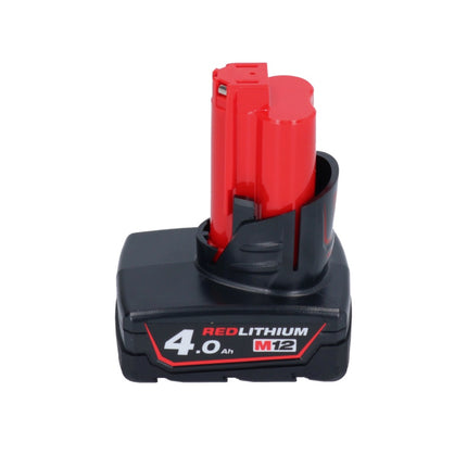 Scie à ruban sans fil Milwaukee M12 BS-401 12 V 41 x 41 mm + 1x batterie 4,0 Ah - sans chargeur