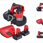 Scie à ruban à batterie Milwaukee M12 BS-602 12 V 41 x 41 mm + 2x batteries 6,0 Ah + chargeur