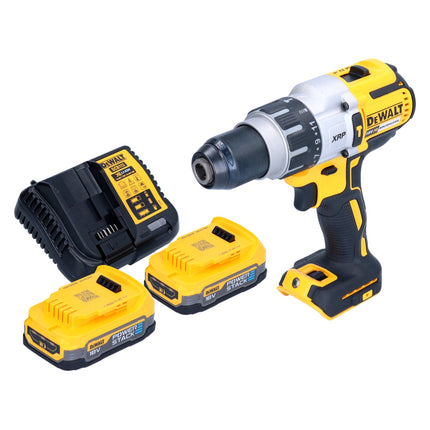 DeWalt DCD 996 E2 Perceuse-visseuse à percussion sans fil 18 V 95 Nm Brushless + 2x batterie 1,7 Ah + chargeur