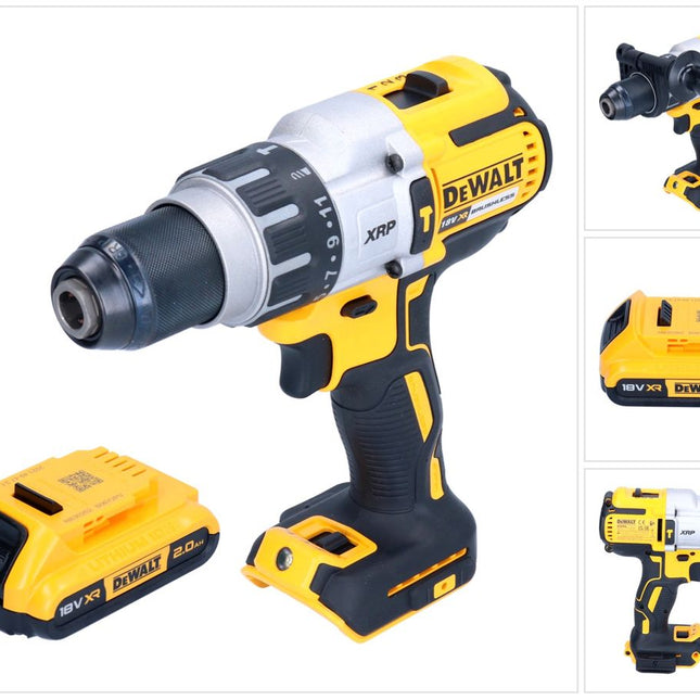 DeWalt DCD 996 N Perceuse-visseuse à percussion sans fil 18 V 95 Nm Brushless + 1x batterie 2,0 Ah - sans chargeur