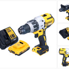 DeWalt DCD 996 D1 Perceuse-visseuse à percussion sans fil 18 V 95 Nm Brushless + 1x batterie 2,0 Ah + chargeur