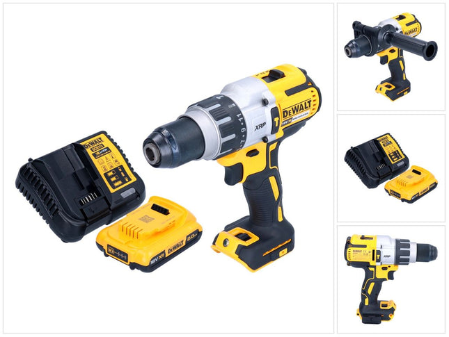 DeWalt DCD 996 D1 Perceuse-visseuse à percussion sans fil 18 V 95 Nm Brushless + 1x batterie 2,0 Ah + chargeur