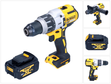 Taladro percutor inalámbrico DeWalt DCD 996 N 18 V 95 Nm sin escobillas + 1x batería 4,0 Ah - sin cargador