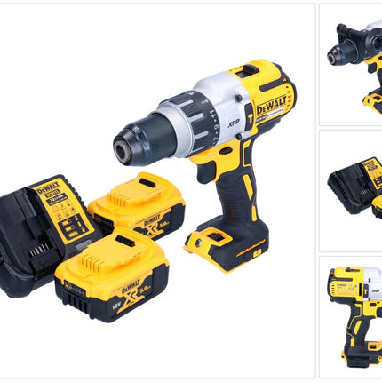 DeWalt DCD 996 P2 Perceuse-visseuse à percussion sans fil 18 V 95 Nm Brushless + 2x batterie 5,0 Ah + chargeur