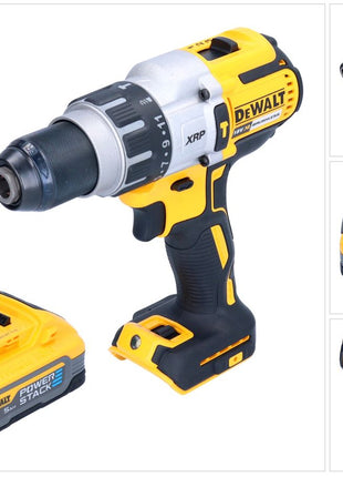 DeWalt DCD 996 N Perceuse-visseuse à percussion sans fil 18 V 95 Nm Brushless + 1x batterie Powerstack 5,0 Ah - sans chargeur